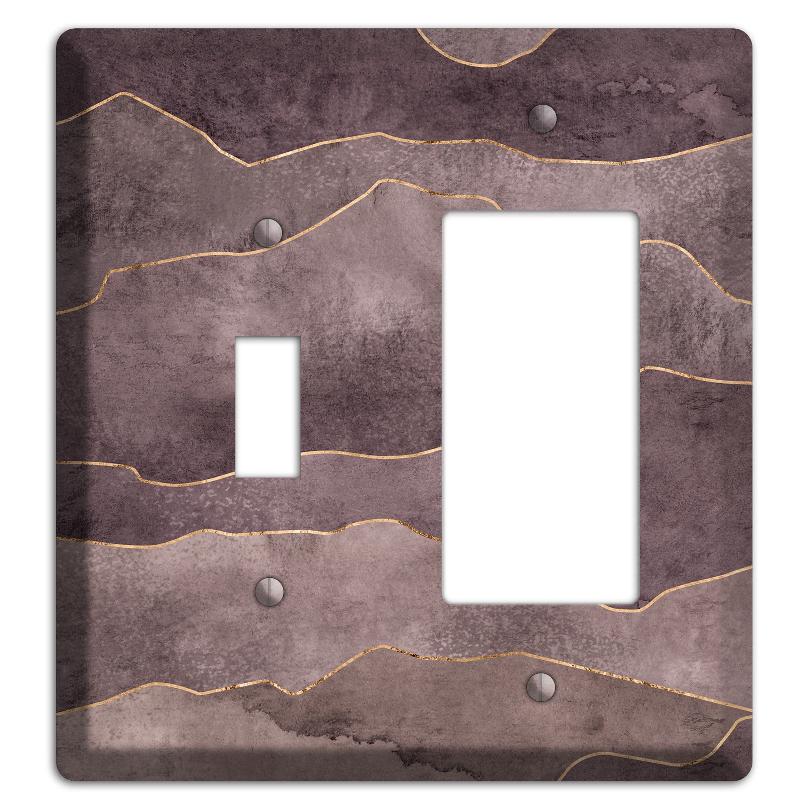 Plum Mountain Range Toggle / Rocker Wallplate