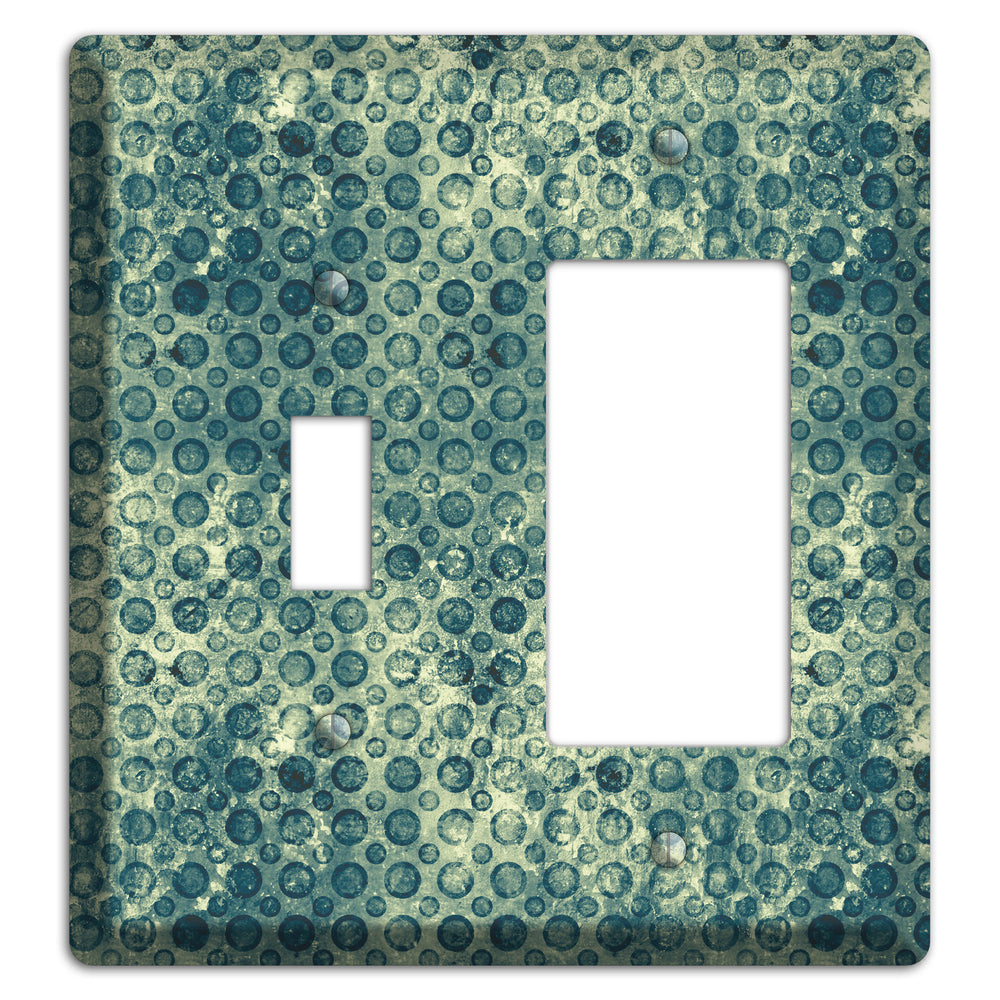 Green Circles Toggle / Rocker Wallplate