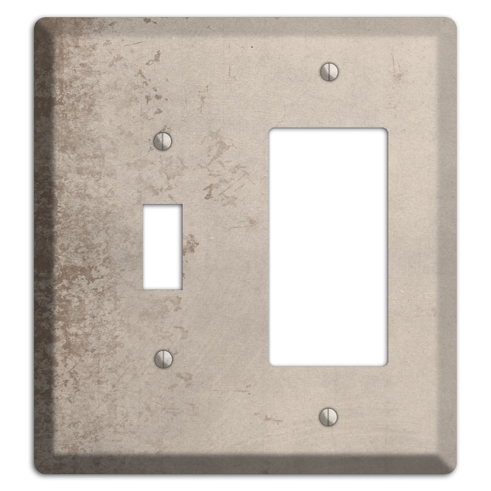Sisal Vintage Grunge Toggle / Rocker Wallplate