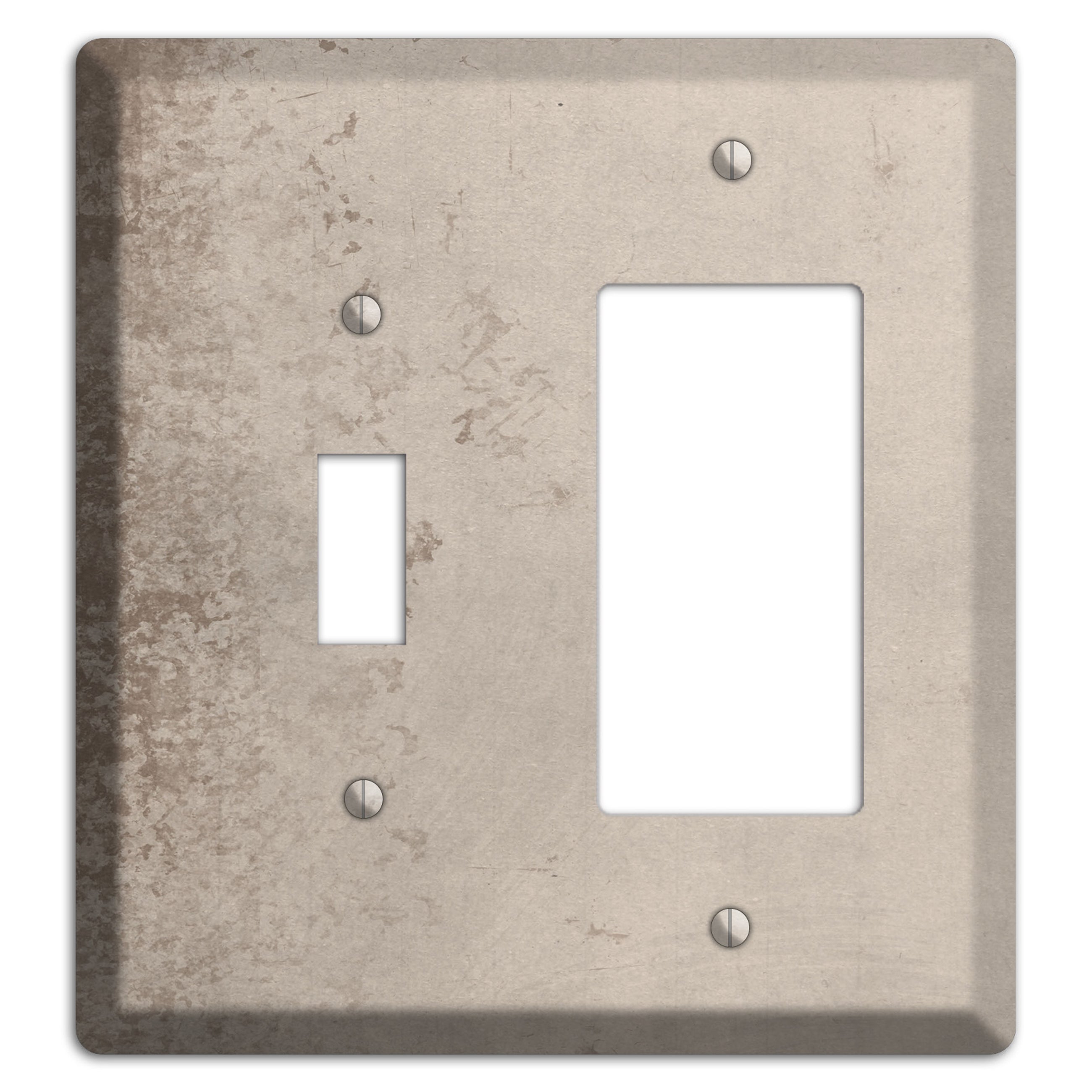 Sisal Vintage Grunge Toggle / Rocker Wallplate