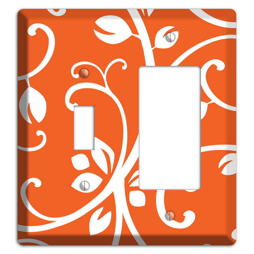 Red Bud Sprig Toggle / Rocker Wallplate