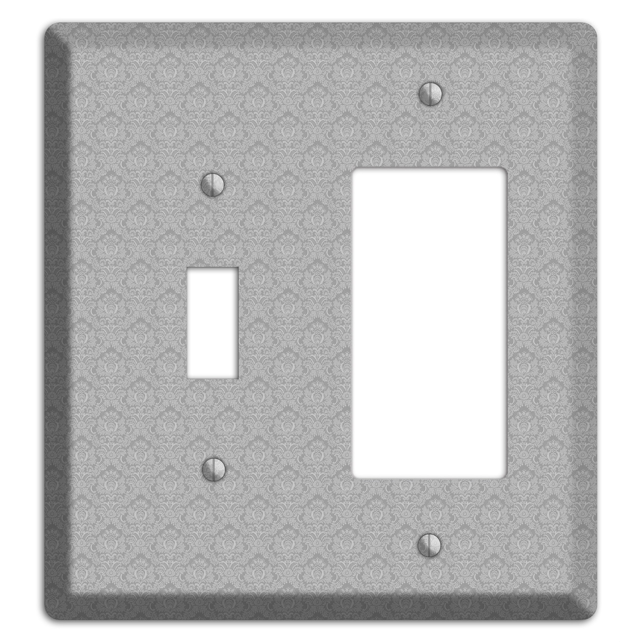 Light Grey Cartouche Toggle / Rocker Wallplate