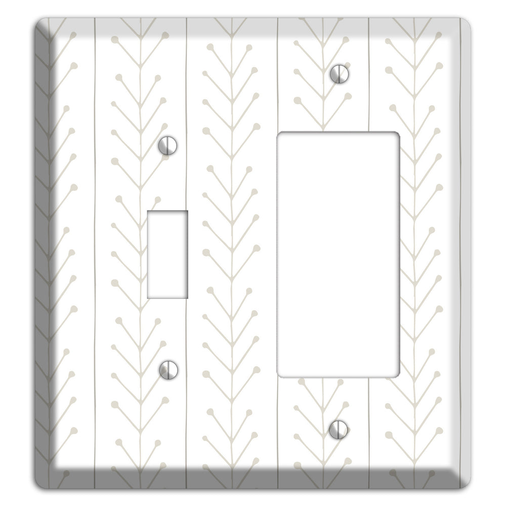 Simple Scandanavian Style F Toggle / Rocker Wallplate