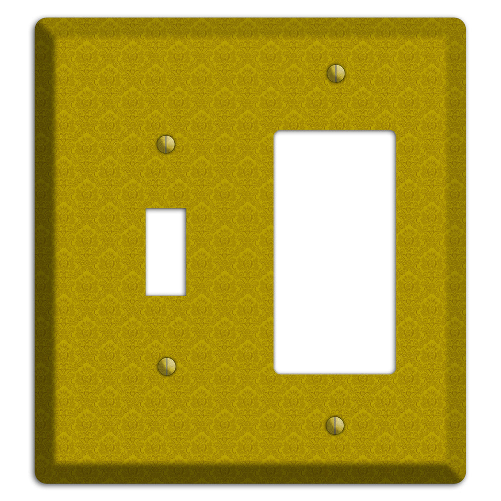 Mustard Cartouche Toggle / Rocker Wallplate