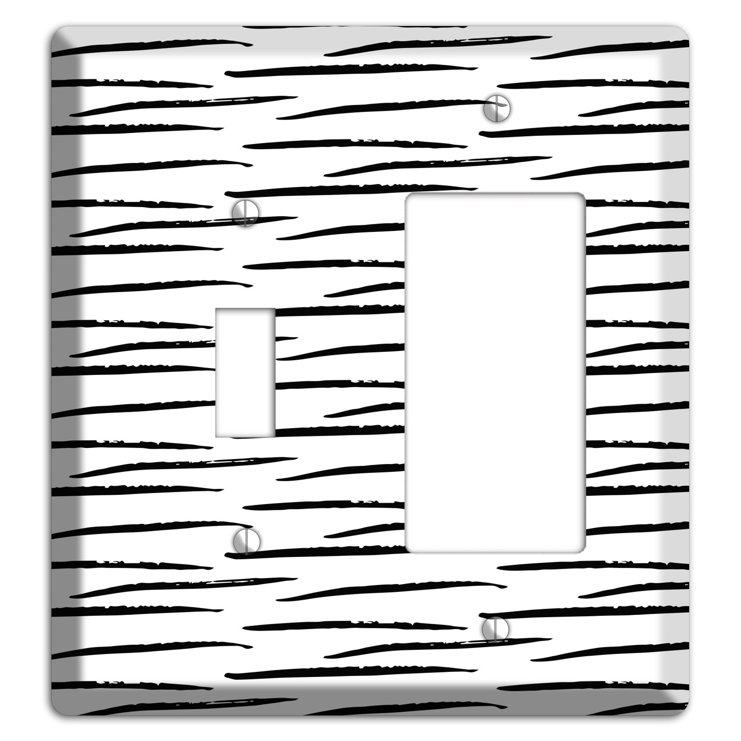 Ink Brushstrokes 9 Toggle / Rocker Wallplate