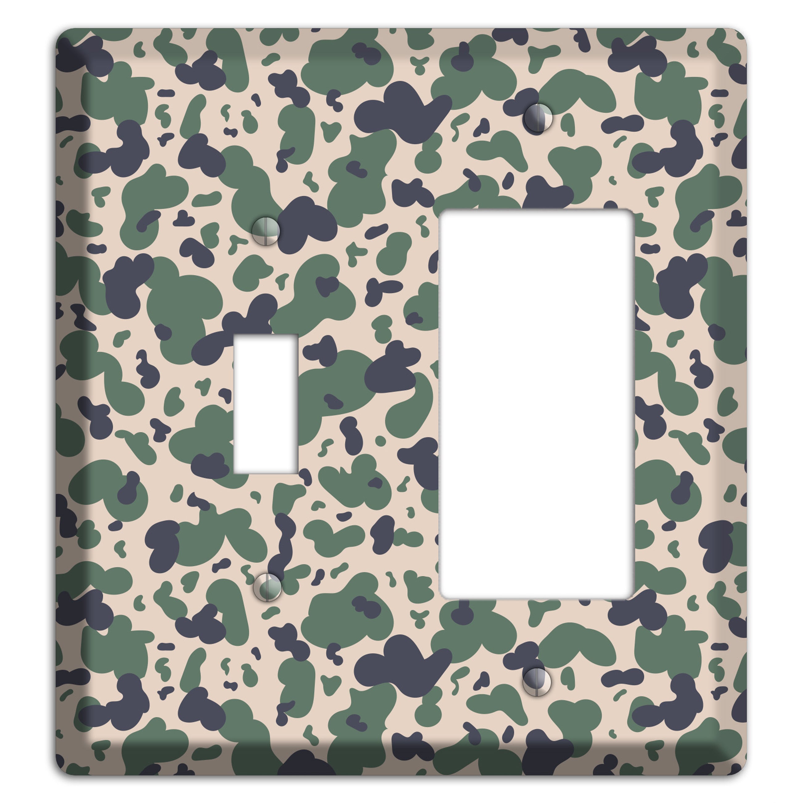 Afghanistan Blotch 2 Camo Toggle / Rocker Wallplate