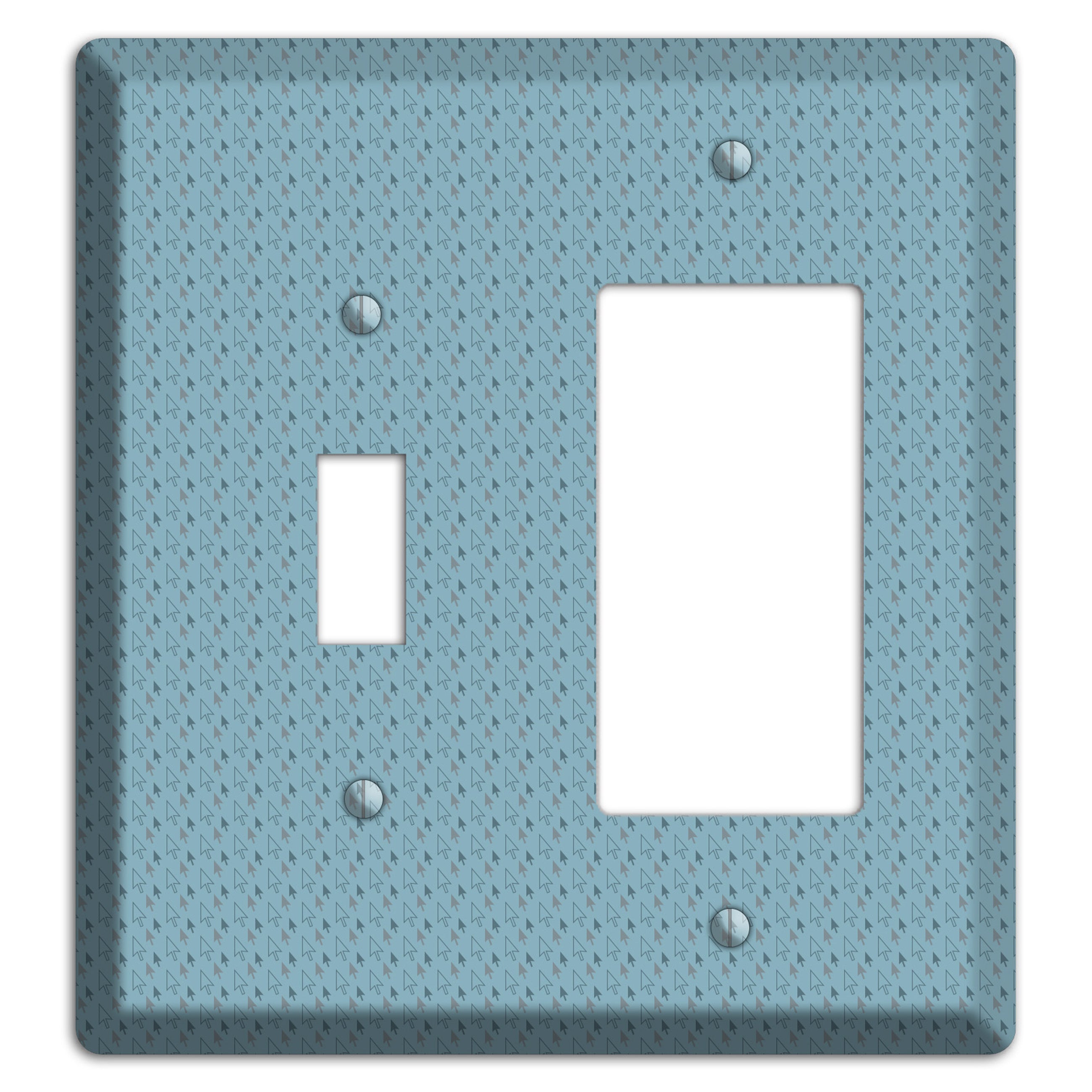 Blue Tiny Trees Toggle / Rocker Wallplate