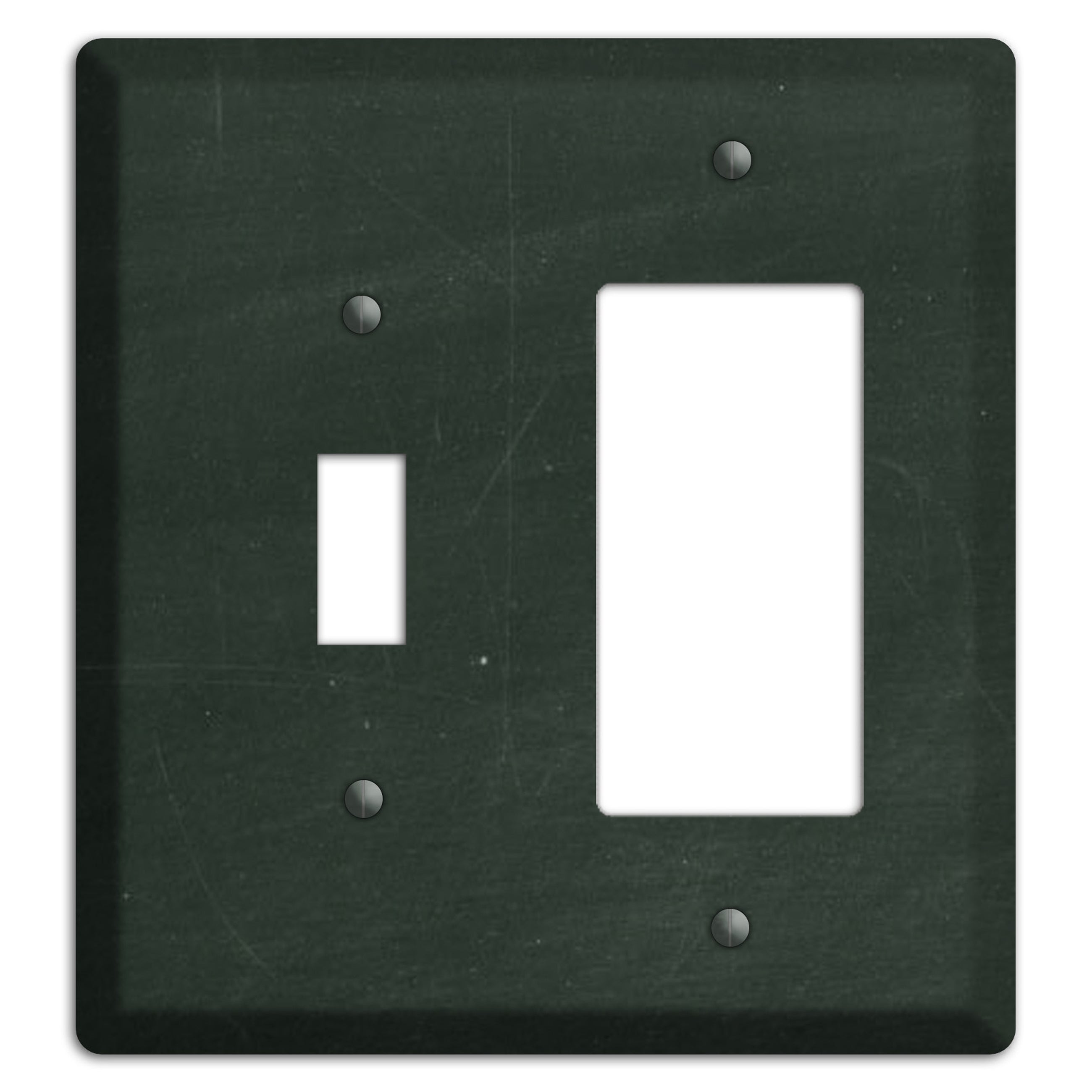 Chalk Black Toggle / Rocker Wallplate