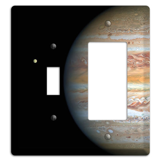 Hubble's View of Jupiter and Europa Toggle / Rocker Wallplate