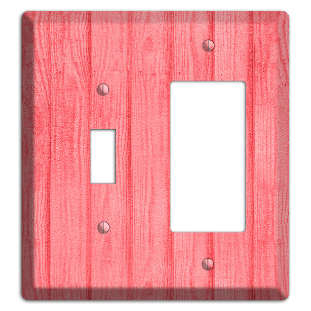 Geraldine Soft Coral Toggle / Rocker Wallplate