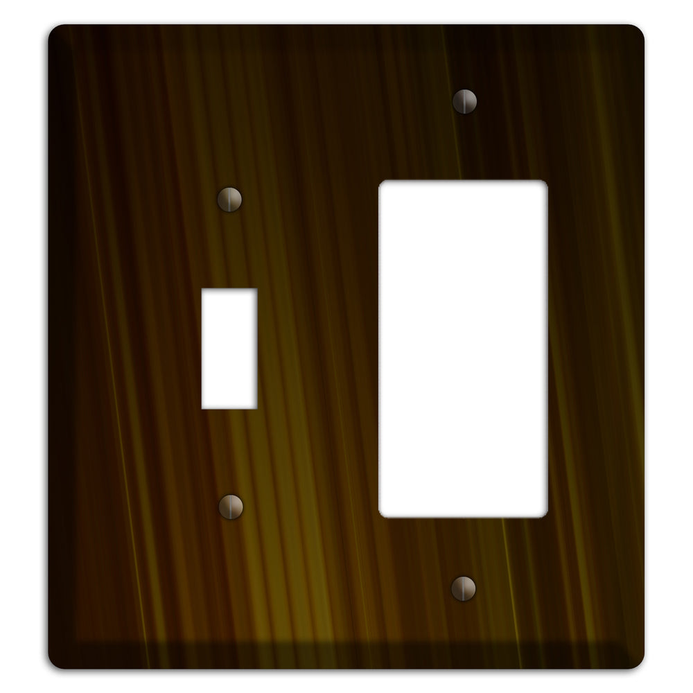 Brown Ray of Light Toggle / Rocker Wallplate