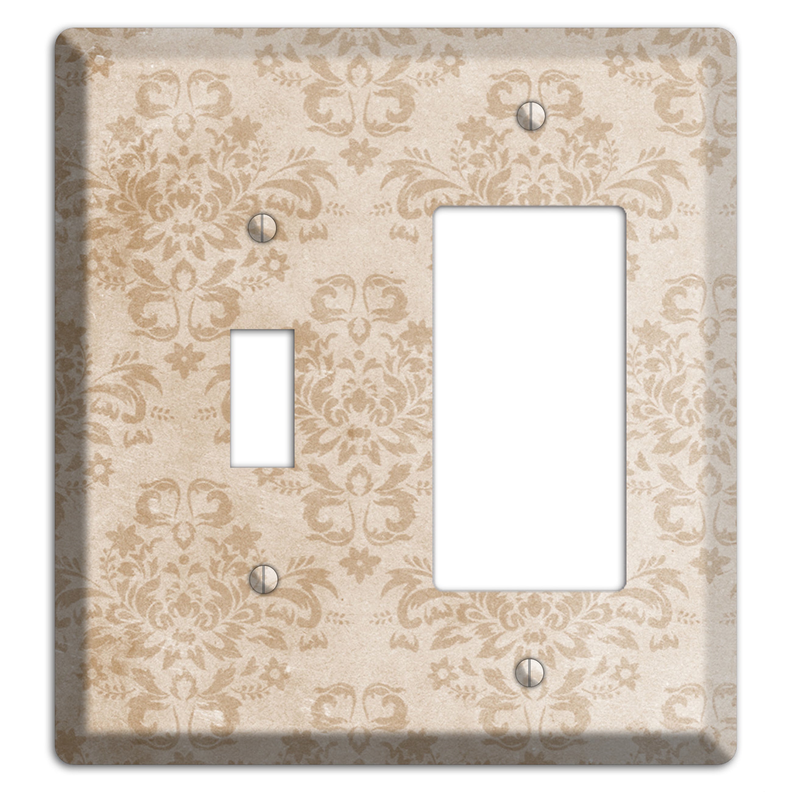 Bizarre Neutral Texture Toggle / Rocker Wallplate