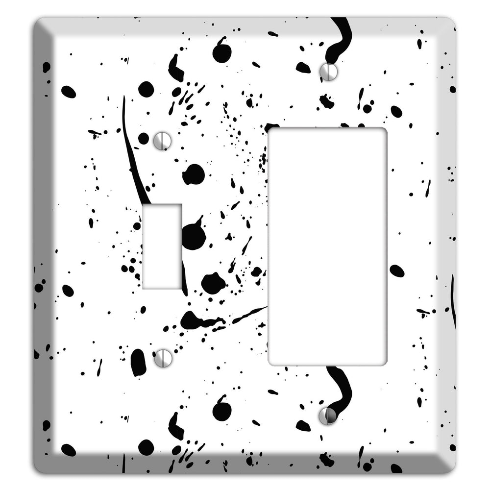 Ink Splash 2 Toggle / Rocker Wallplate
