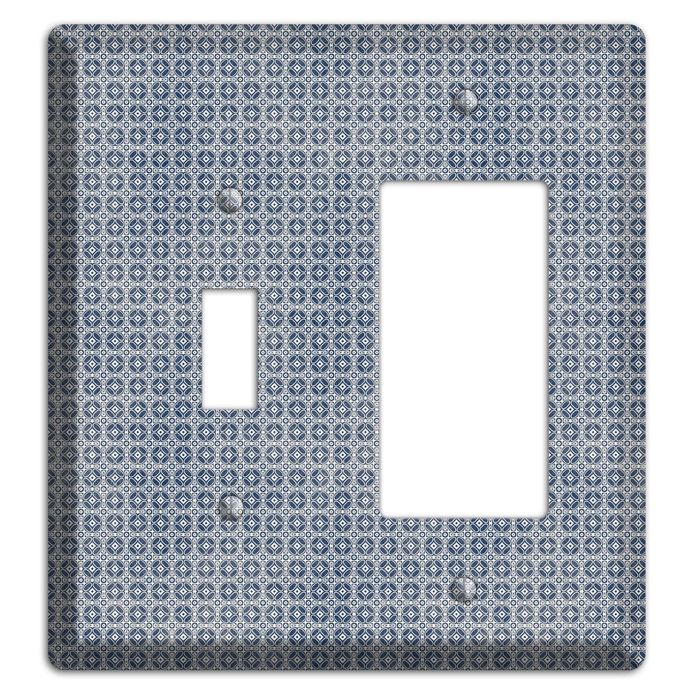 Multi Grey Arabesque Toggle / Rocker Wallplate