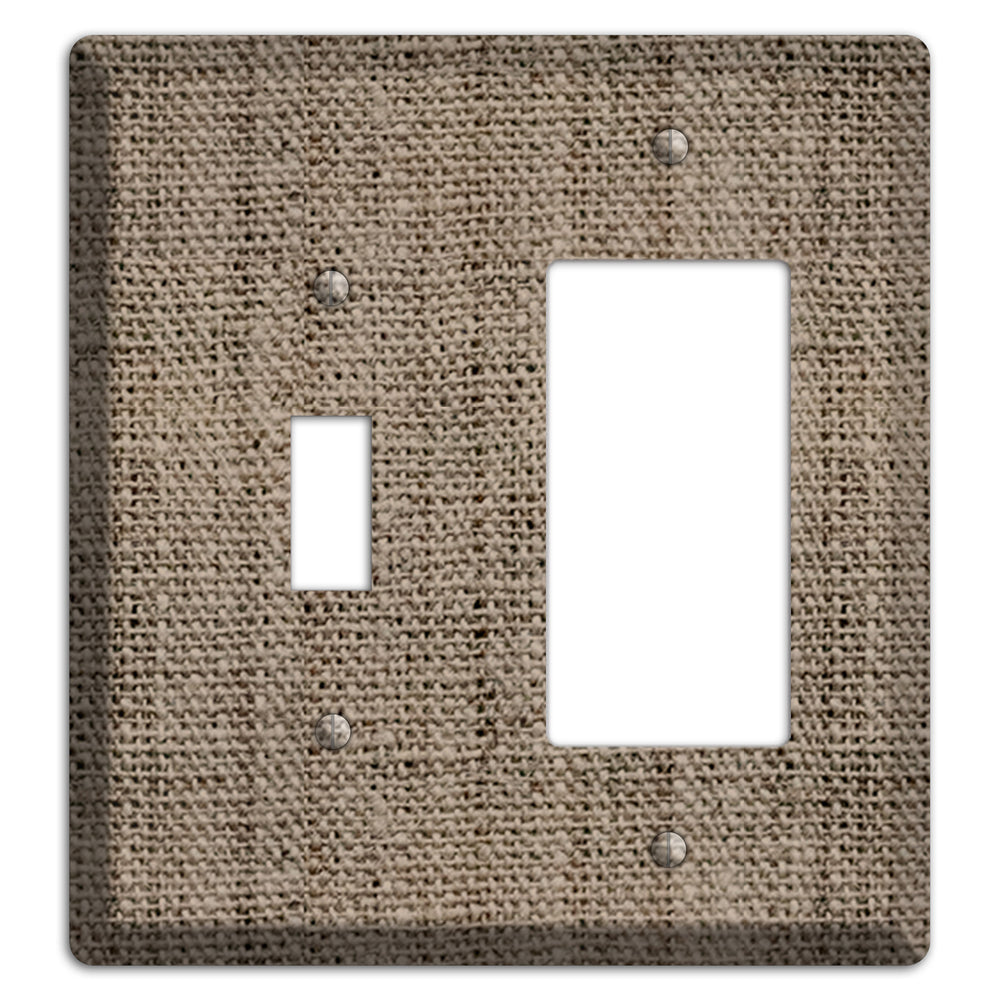 Sand Dune Burlap Toggle / Rocker Wallplate