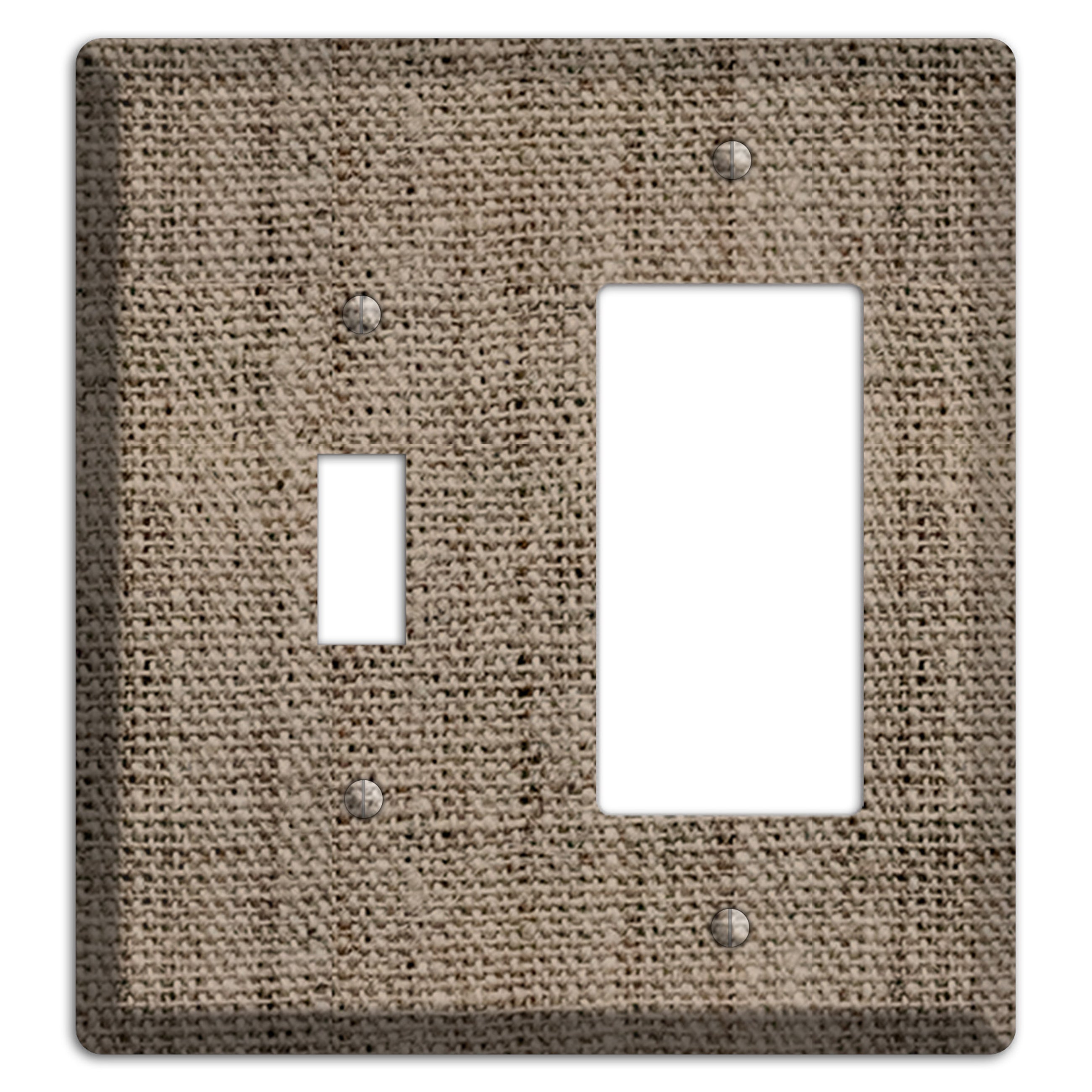 Sand Dune Burlap Toggle / Rocker Wallplate