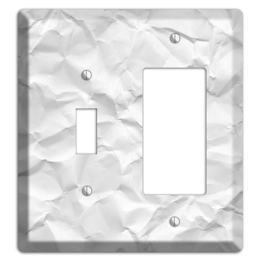 Alto Crinkled Paper Toggle / Rocker Wallplate