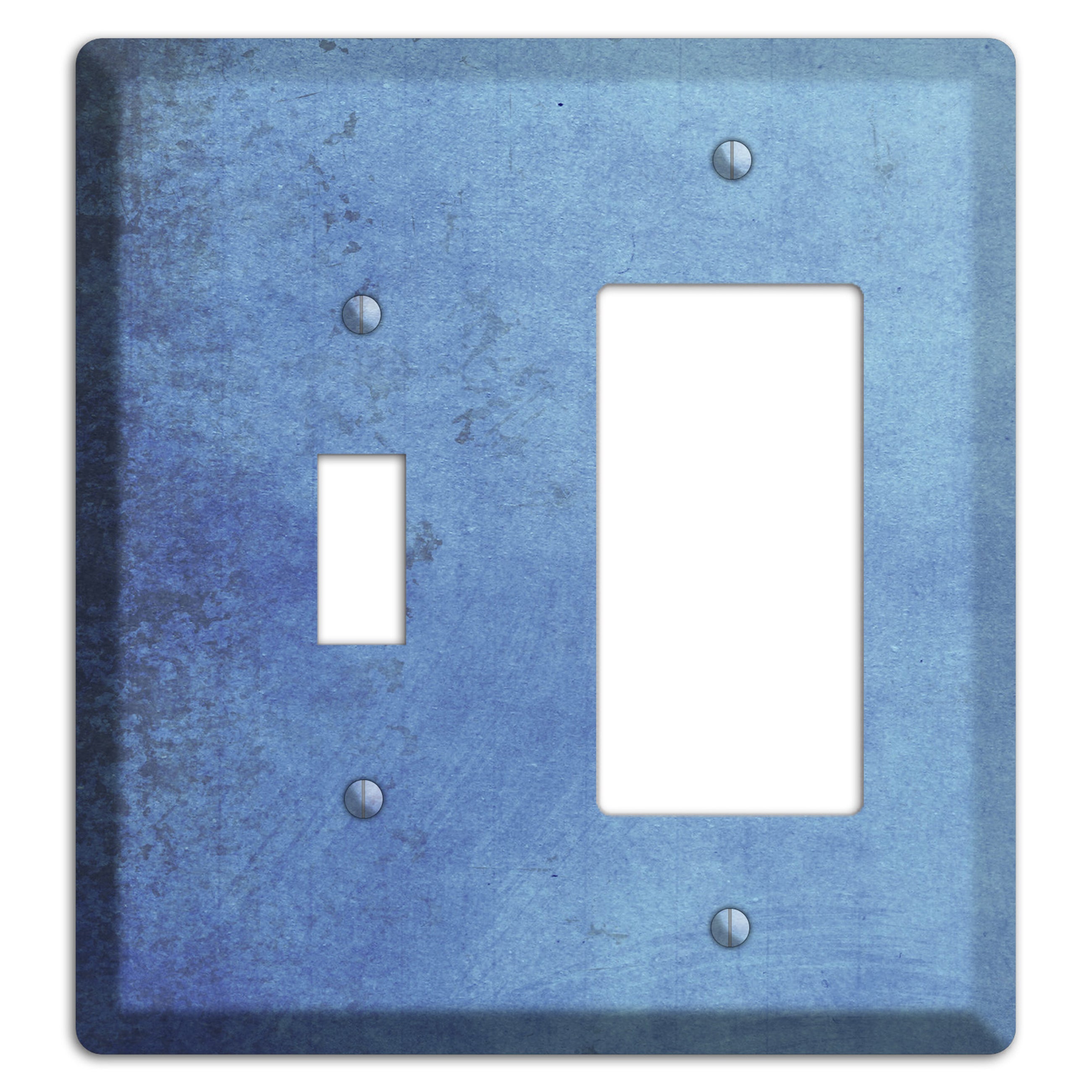 Polo Blue Vintage Grunge Toggle / Rocker Wallplate