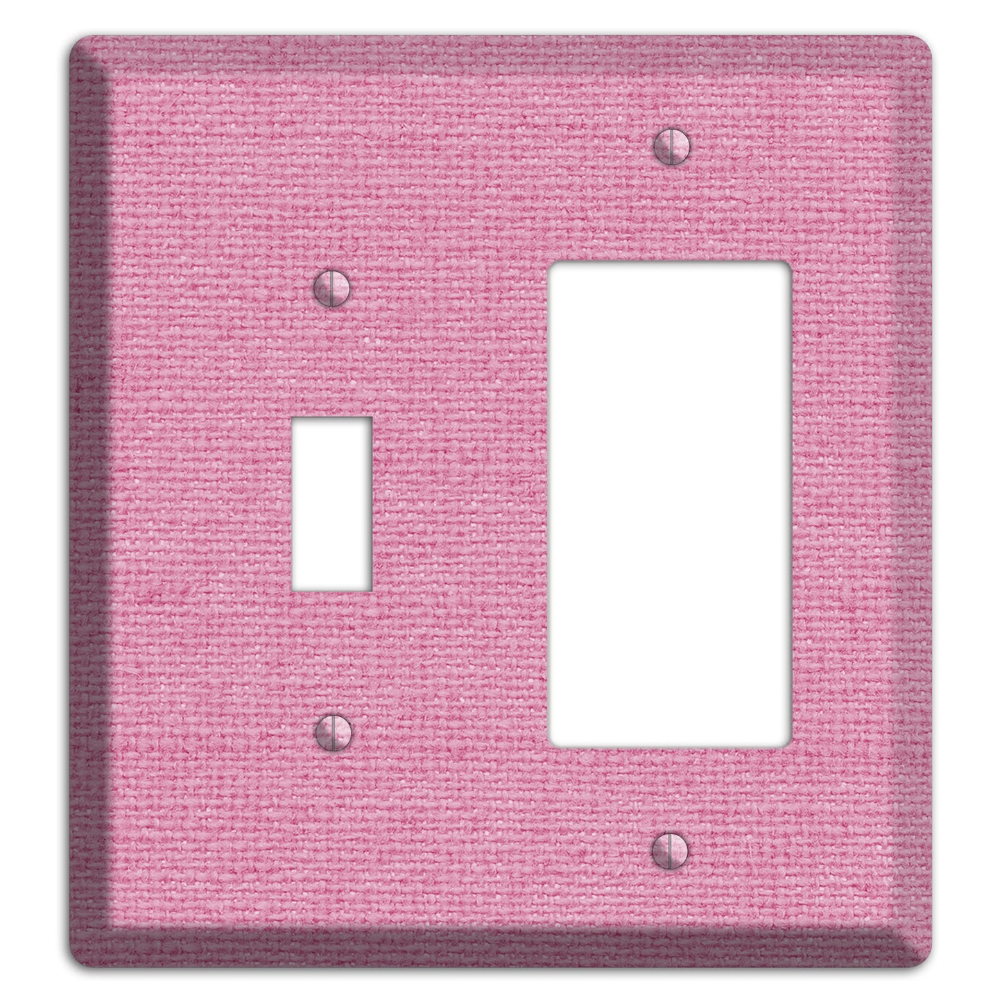 Gamboge Pink Texture Toggle / Rocker Wallplate