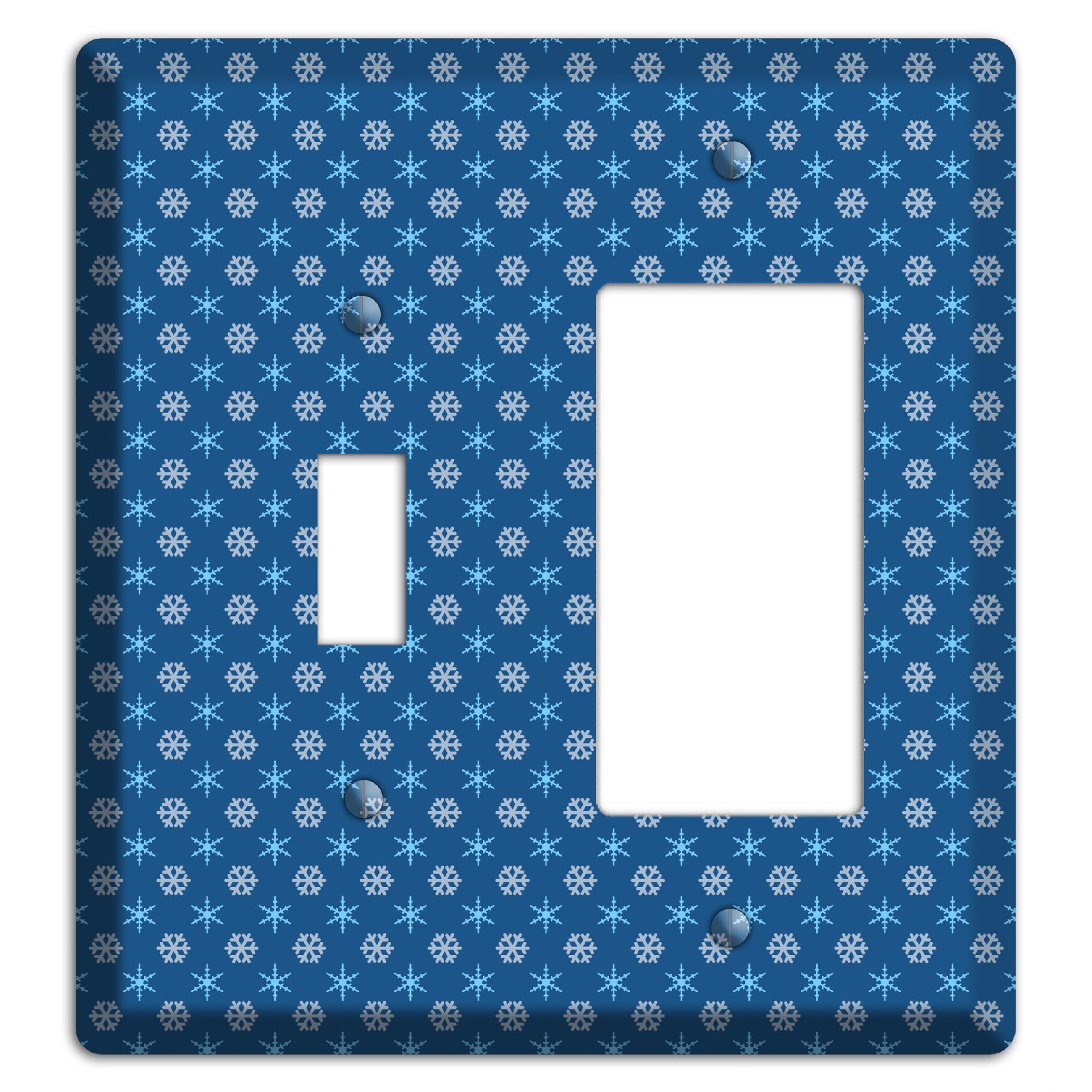 Blue Foulard Toggle / Rocker Wallplate