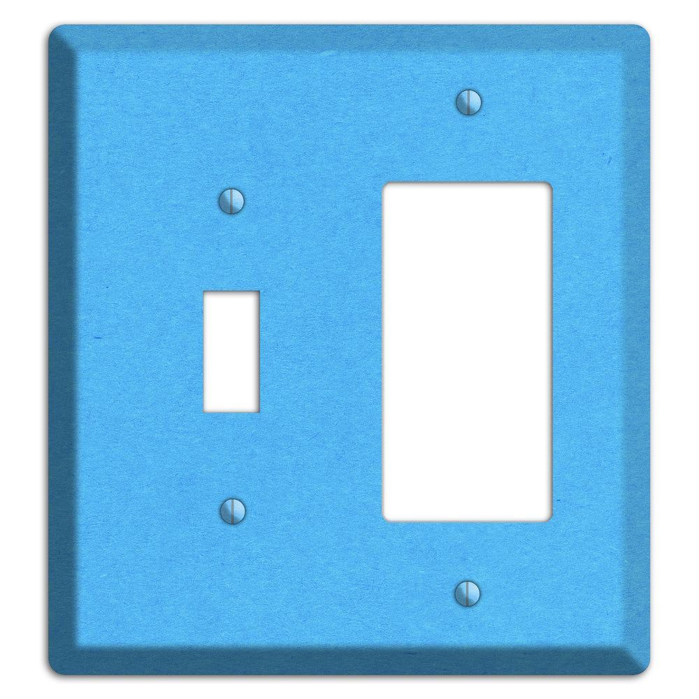 Maya Blue Kraft Toggle / Rocker Wallplate