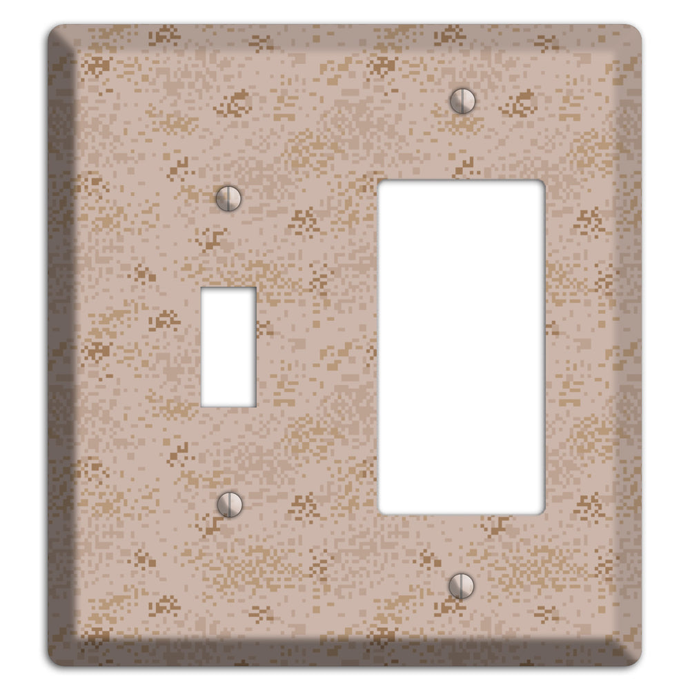 Marpat Desert Camo Toggle / Rocker Wallplate