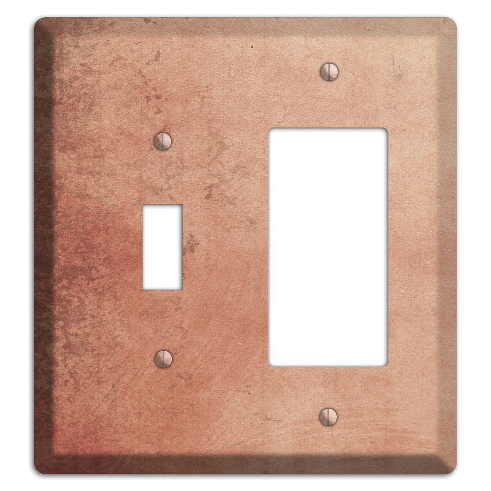 Tan Vintage Grunge Toggle / Rocker Wallplate