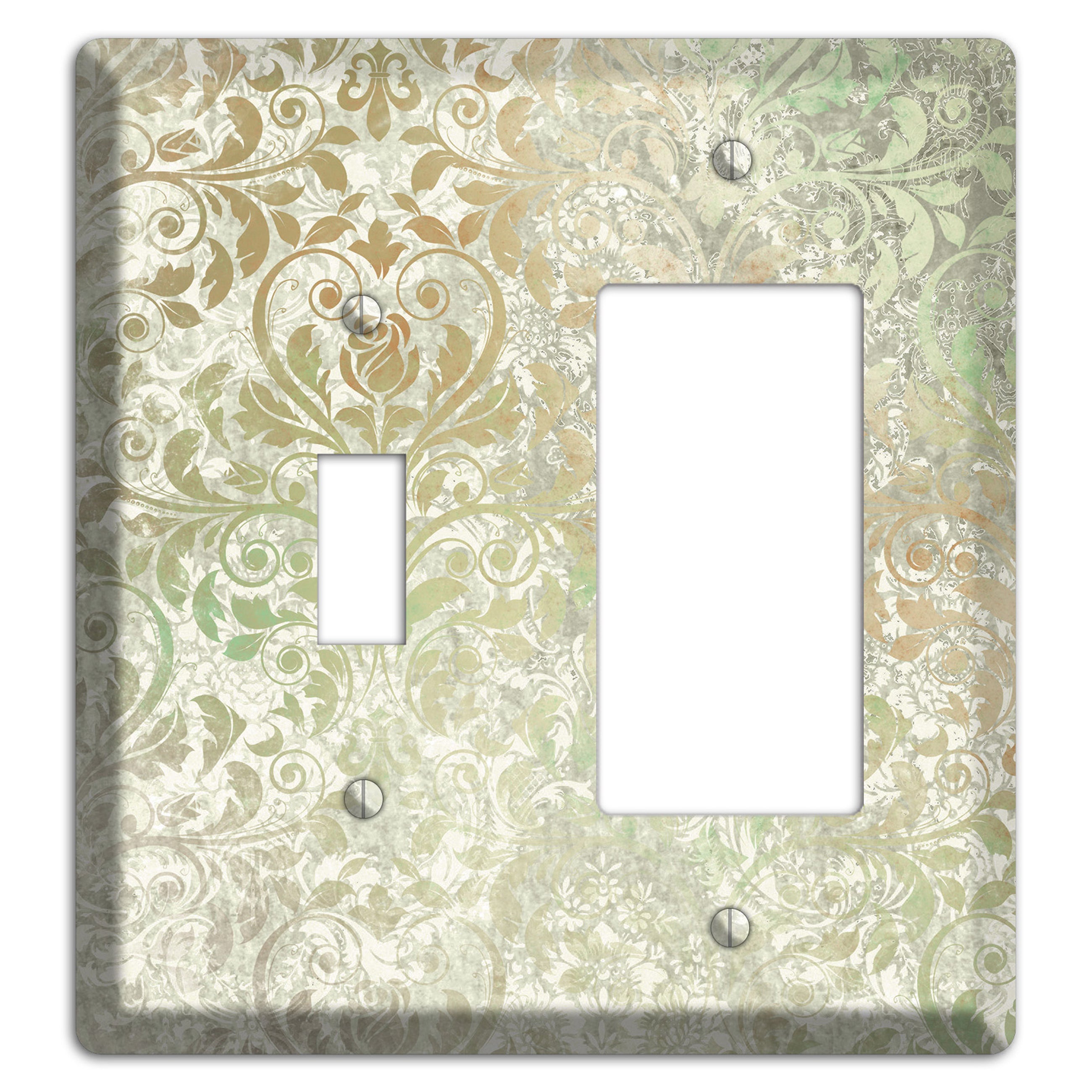 Tana Whimsical Damask Toggle / Rocker Wallplate
