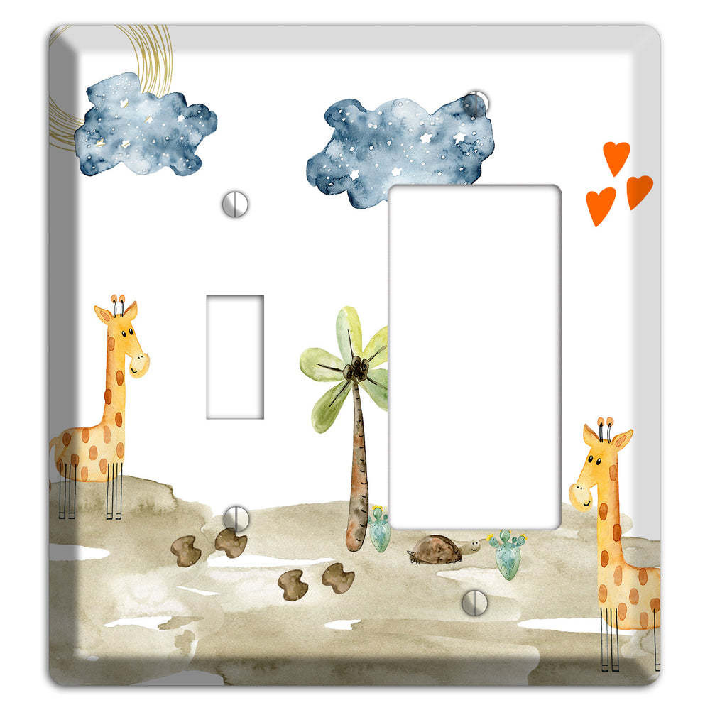 Giraffe Toggle / Rocker Wallplate