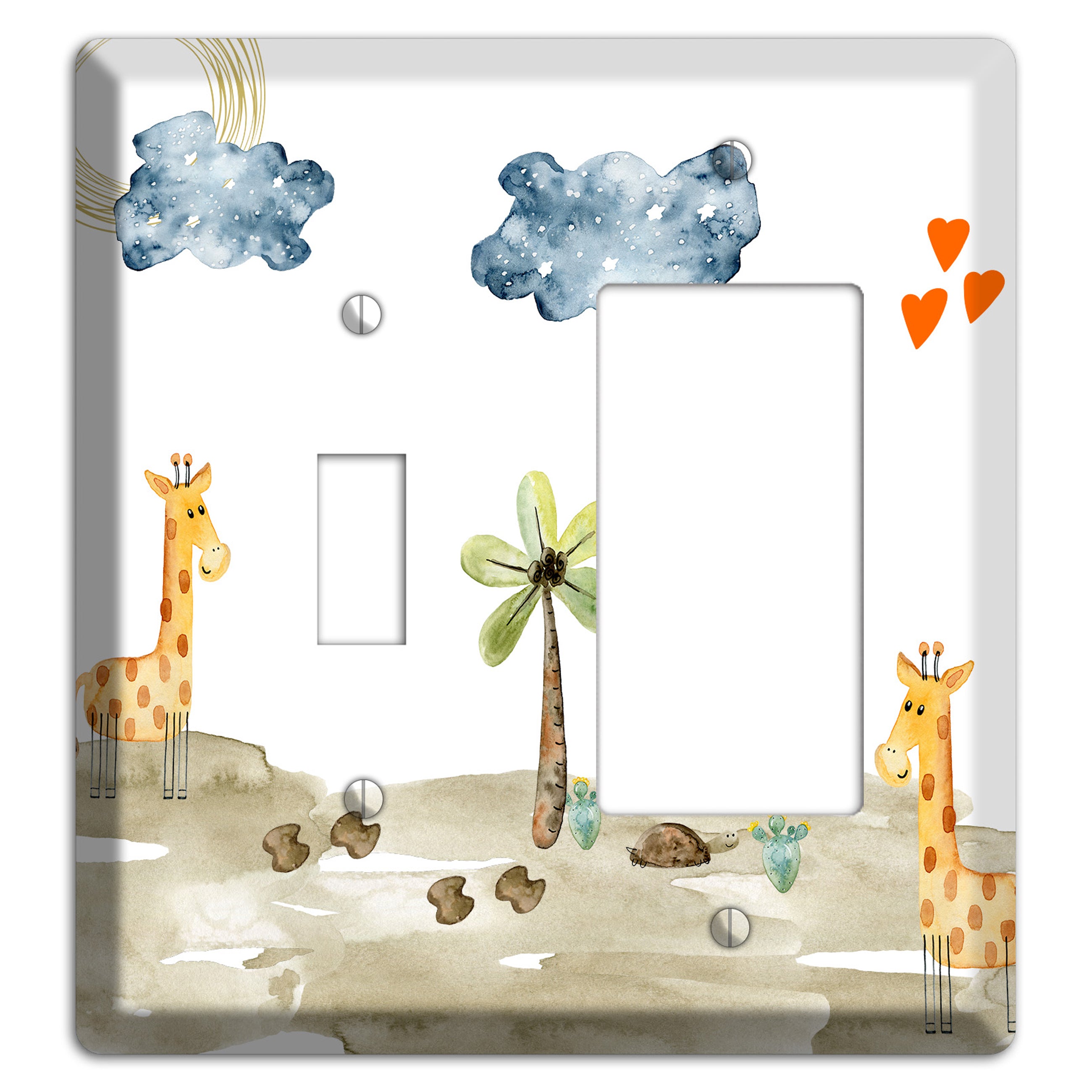 Giraffe Toggle / Rocker Wallplate