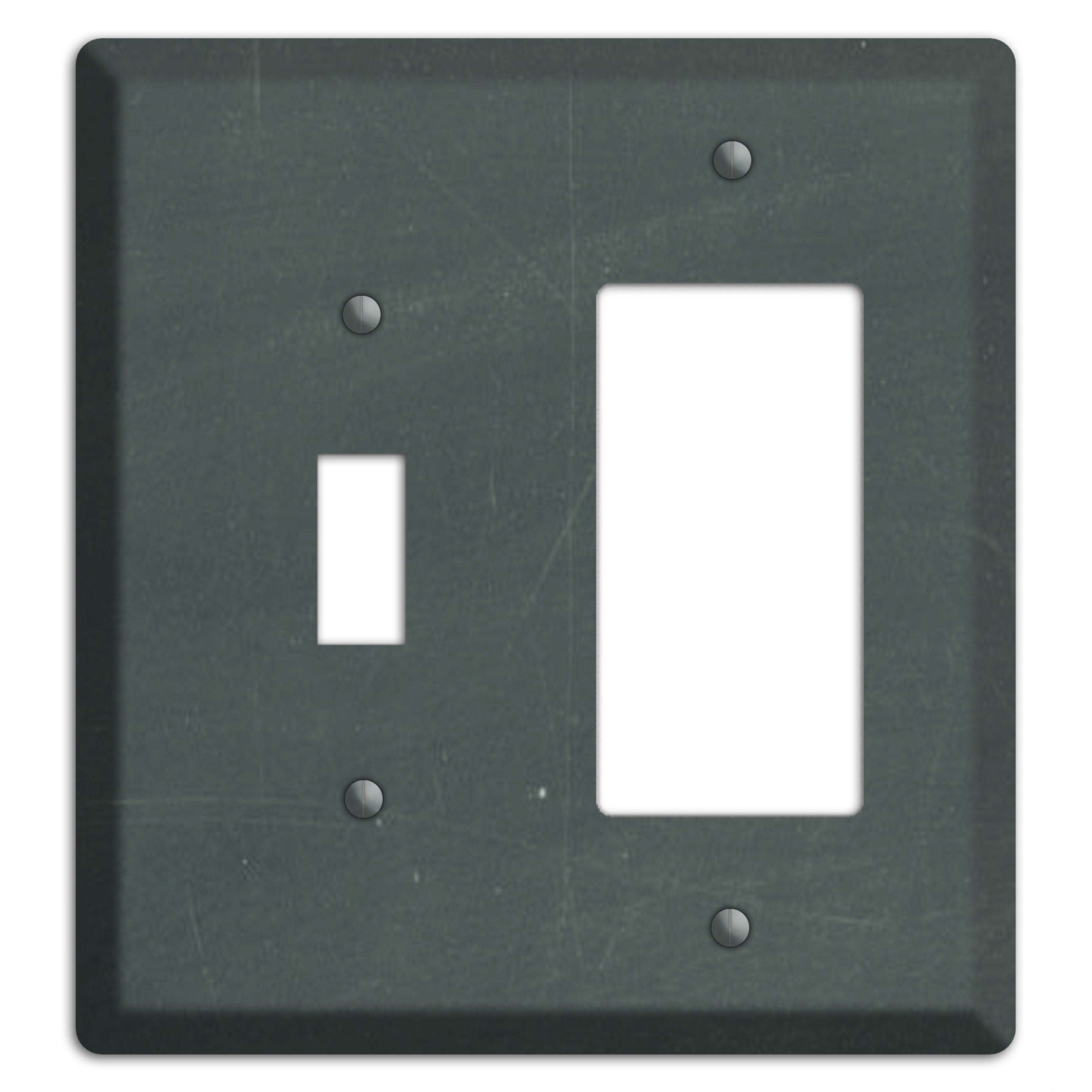 Chalk Dark Grey Toggle / Rocker Wallplate