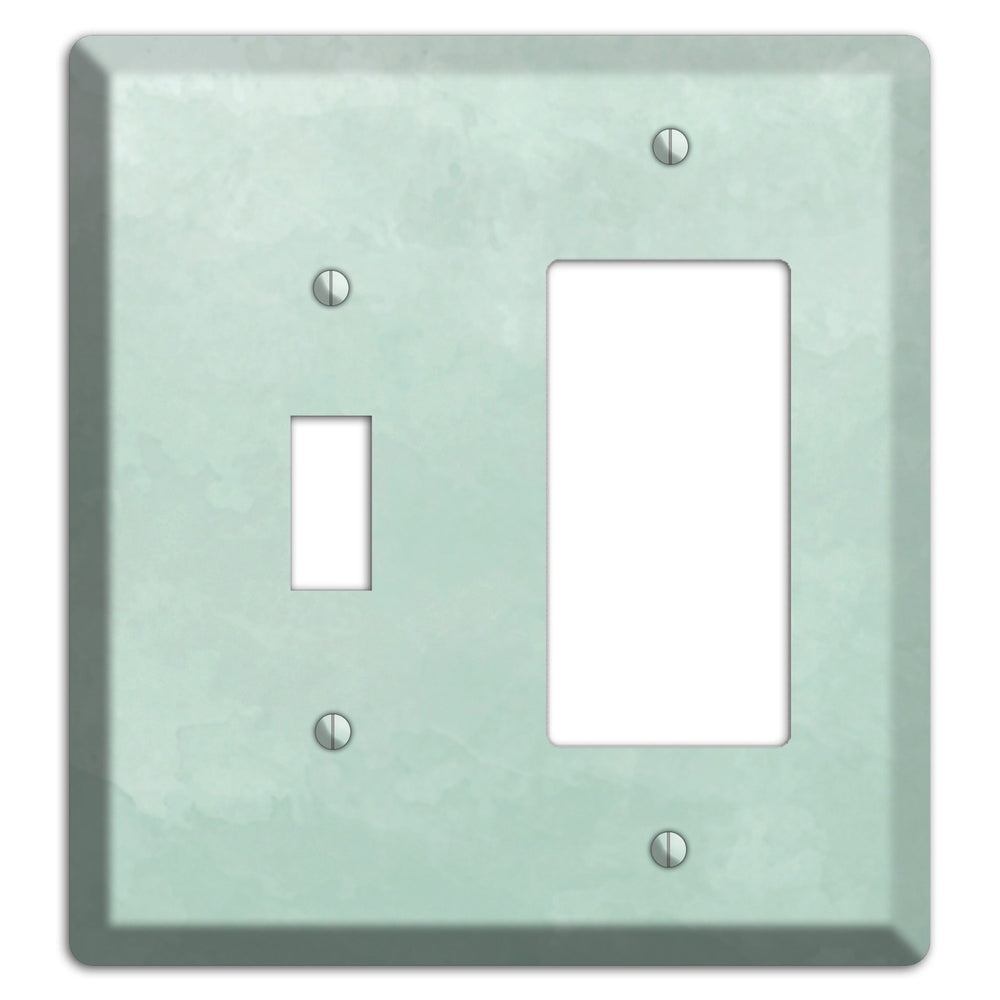 Sea Foam Green Ombre Toggle / Rocker Wallplate