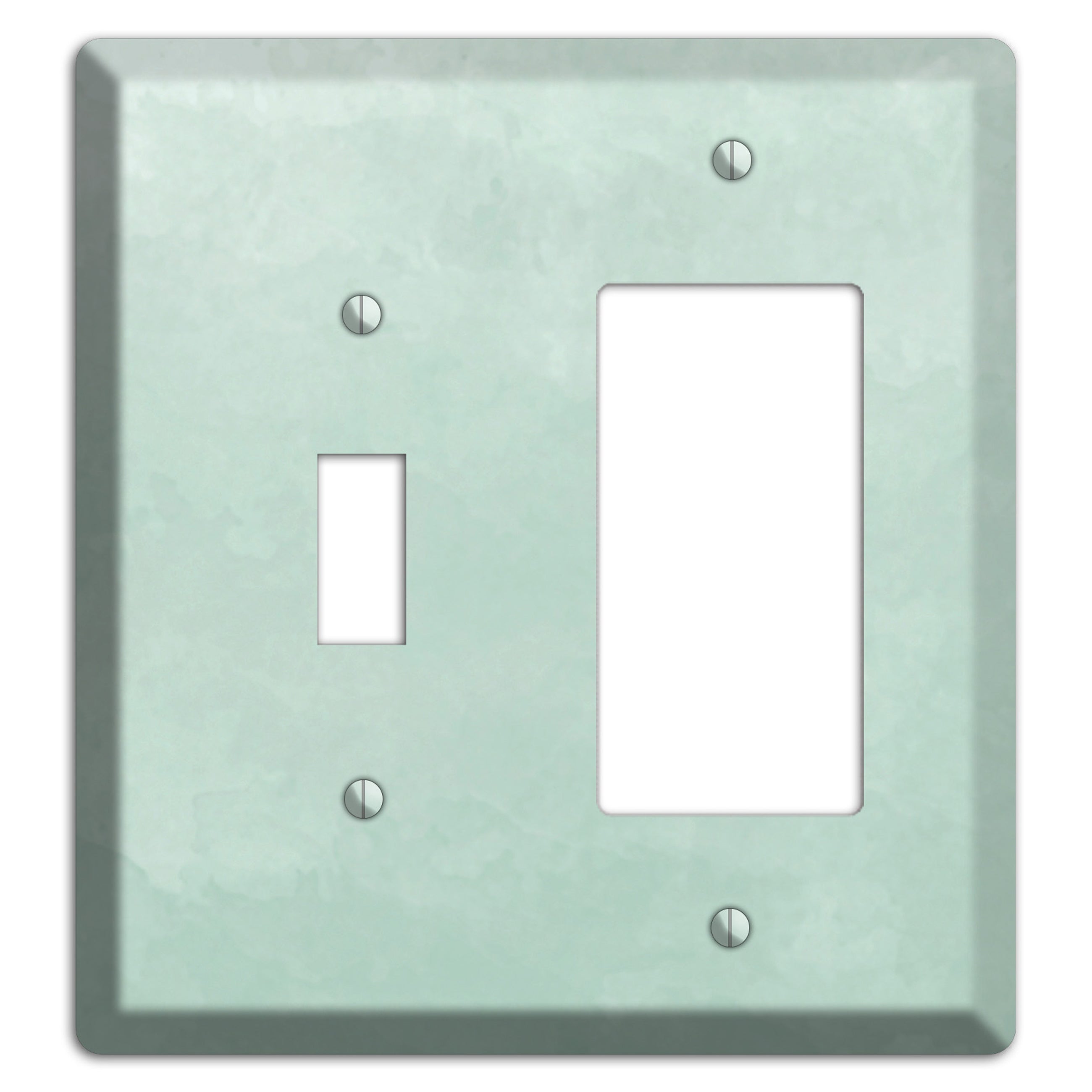 Sea Foam Green Ombre Toggle / Rocker Wallplate