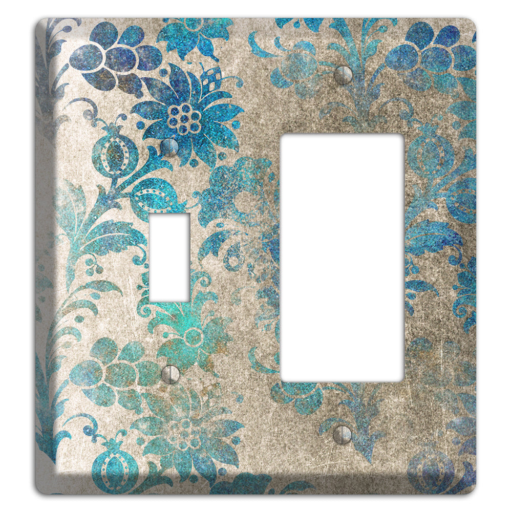 Mantle Whimsical Damask Toggle / Rocker Wallplate