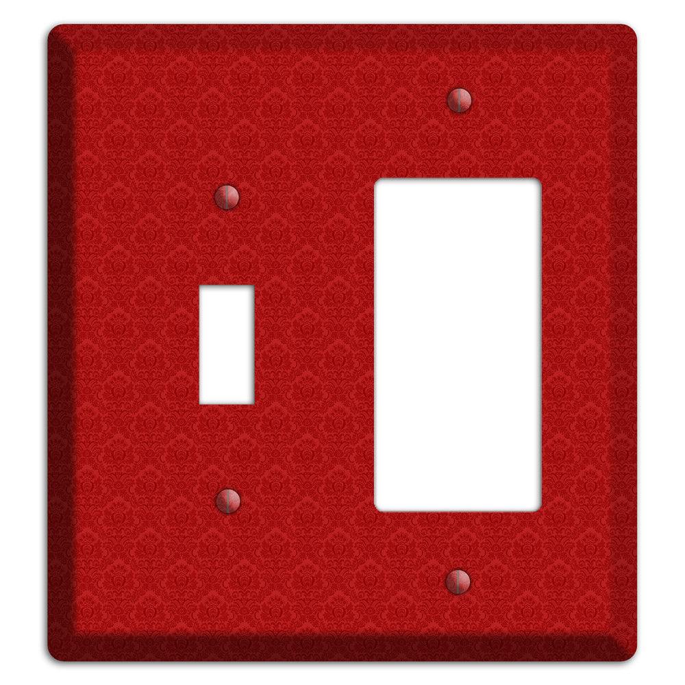 Red Cartouche Toggle / Rocker Wallplate