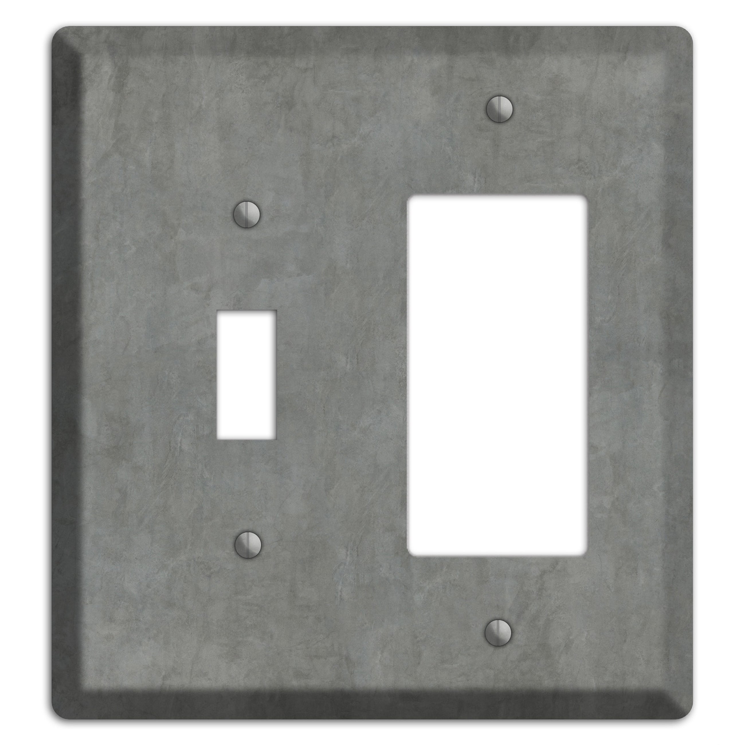 Stucco Grey Toggle / Rocker Wallplate