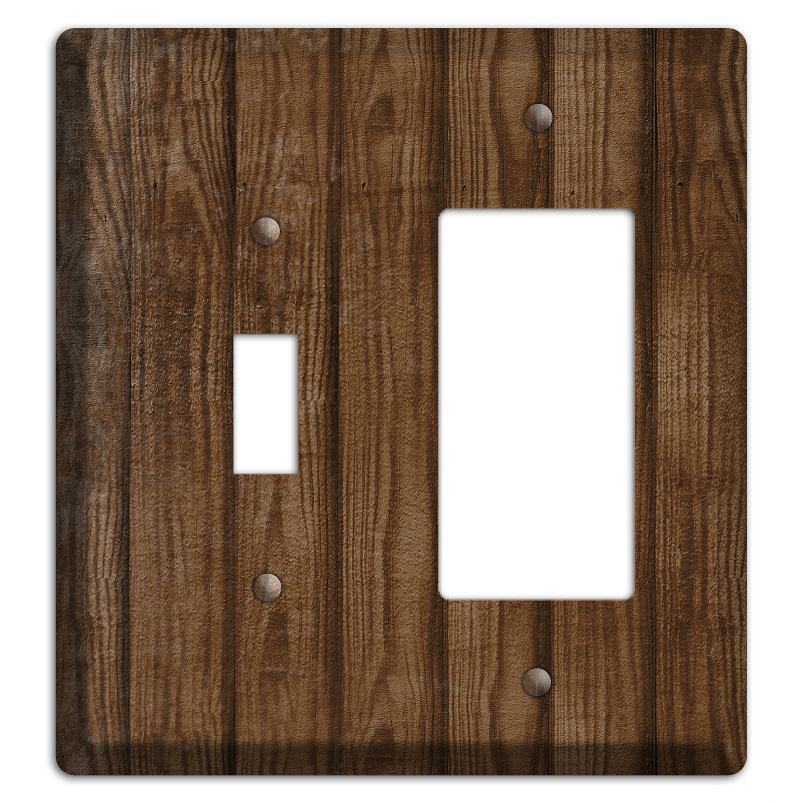 Spice Weathered Wood Toggle / Rocker Wallplate
