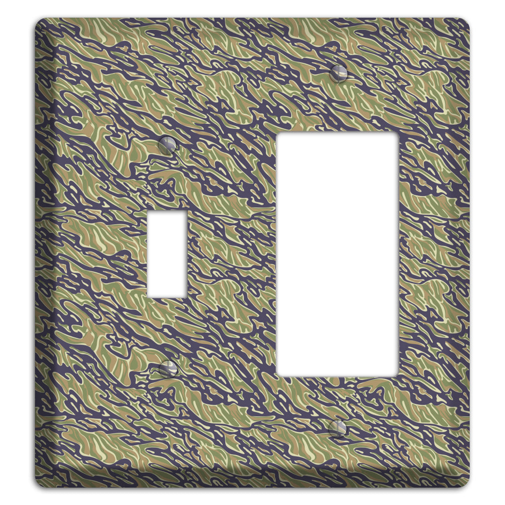 Vietnam Tiger 2 Camo Toggle / Rocker Wallplate