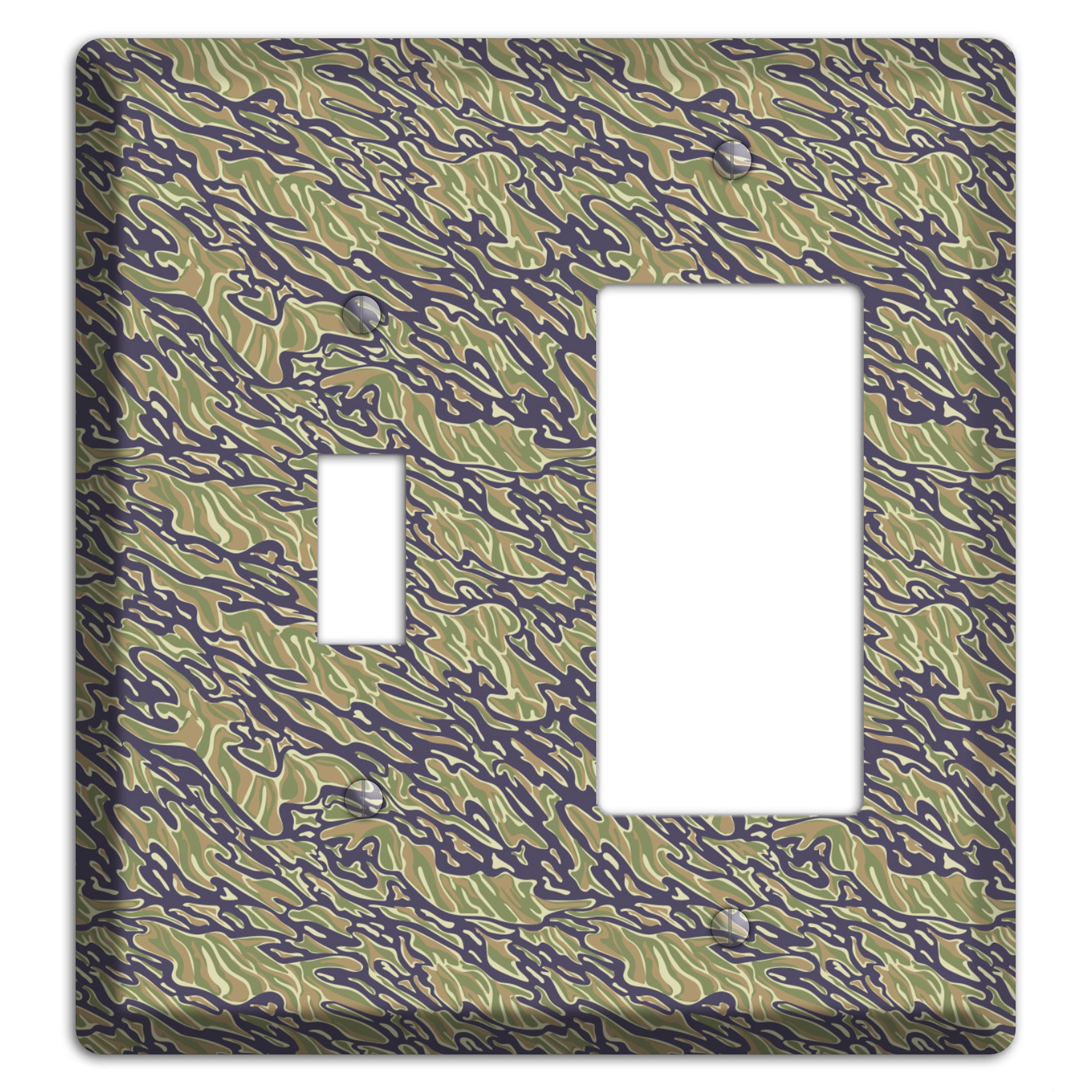 Vietnam Tiger 2 Camo Toggle / Rocker Wallplate