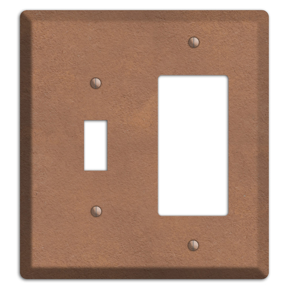 Stucoo Brown Toggle / Rocker Wallplate