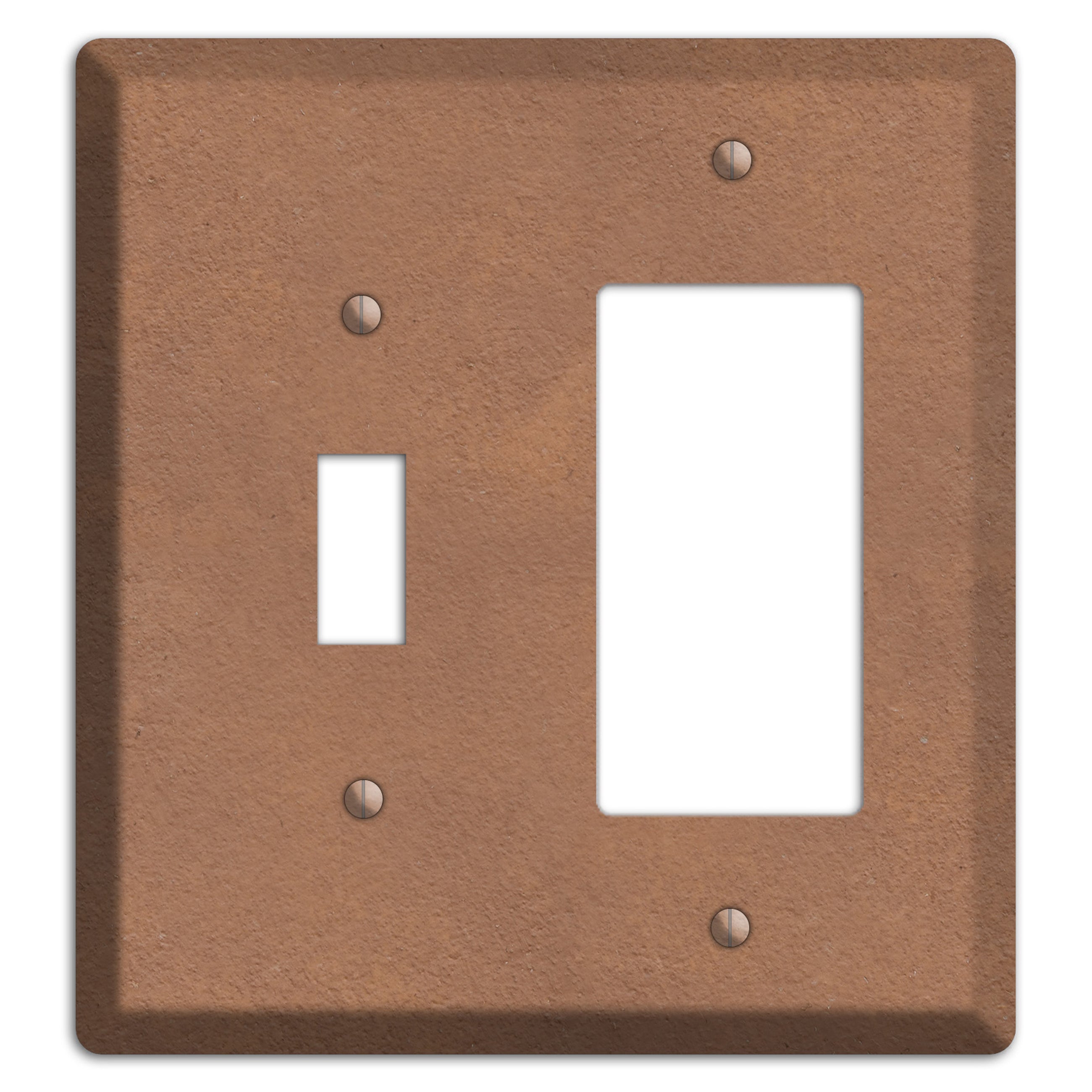 Stucoo Brown Toggle / Rocker Wallplate