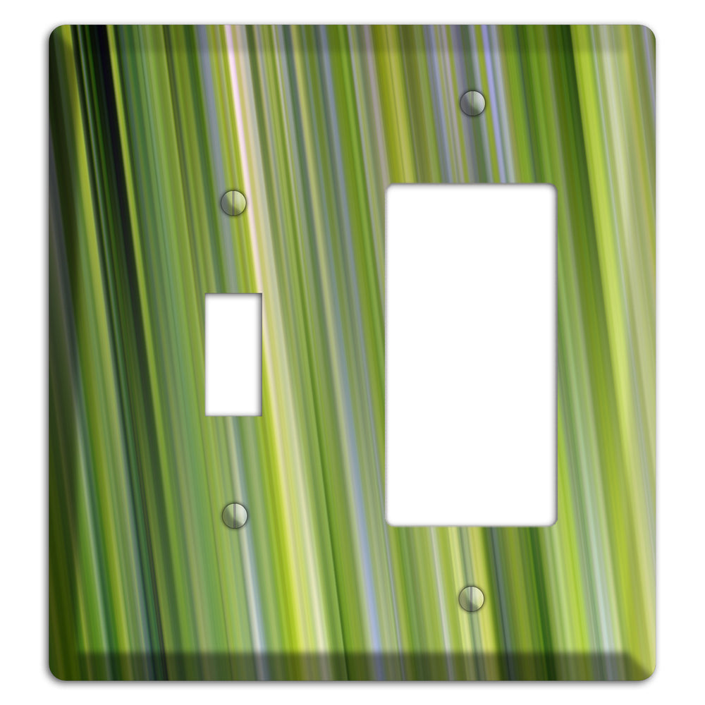 Green Ray of Light Toggle / Rocker Wallplate