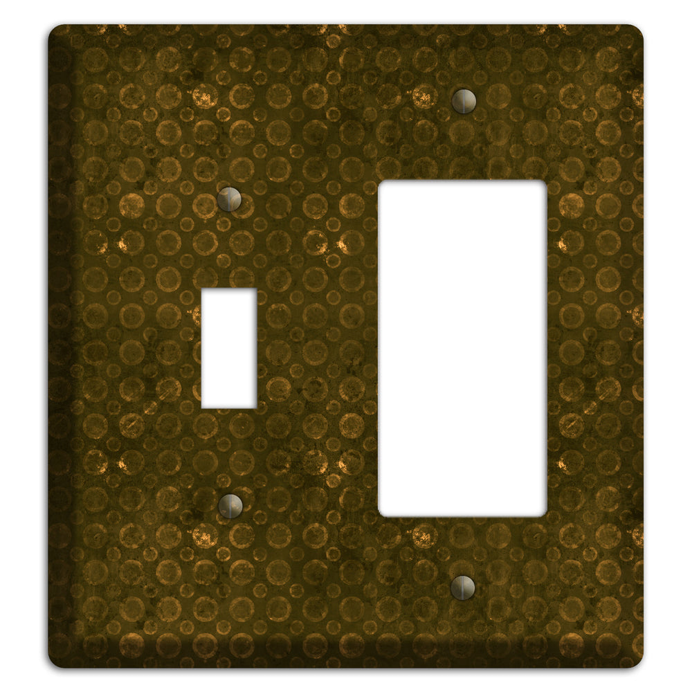Olive Circles Toggle / Rocker Wallplate