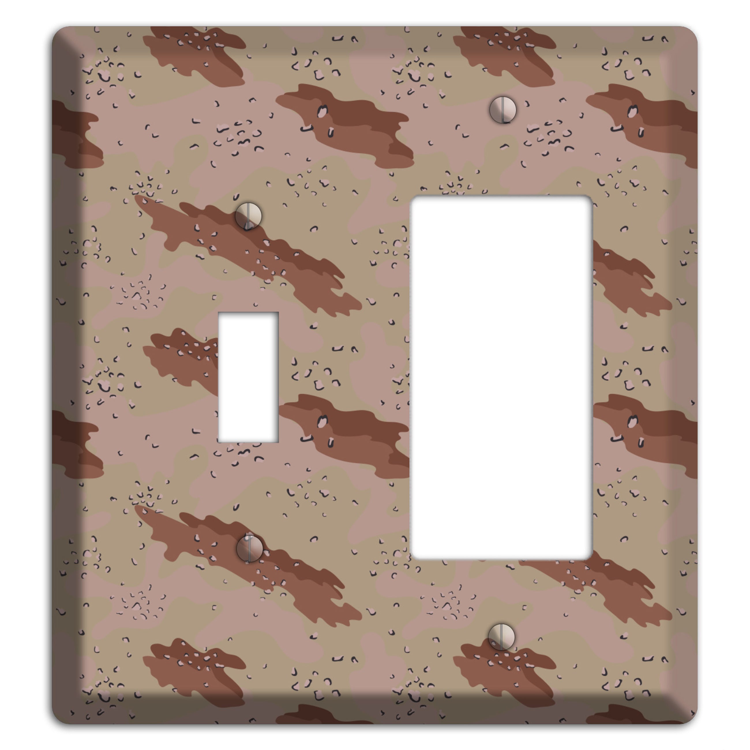 Chocolate Chip Camo Toggle / Rocker Wallplate