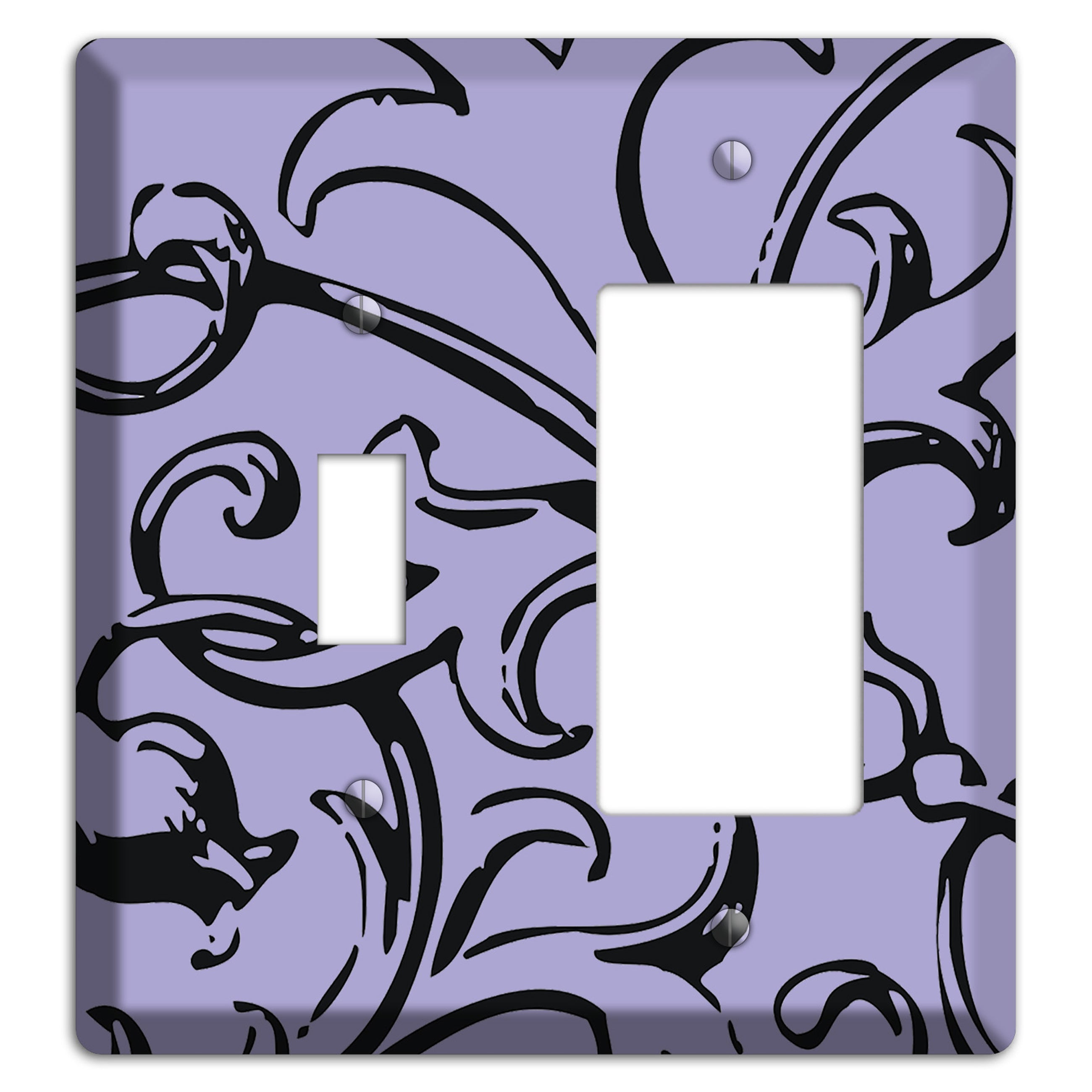 Victorian Lilac Toggle / Rocker Wallplate
