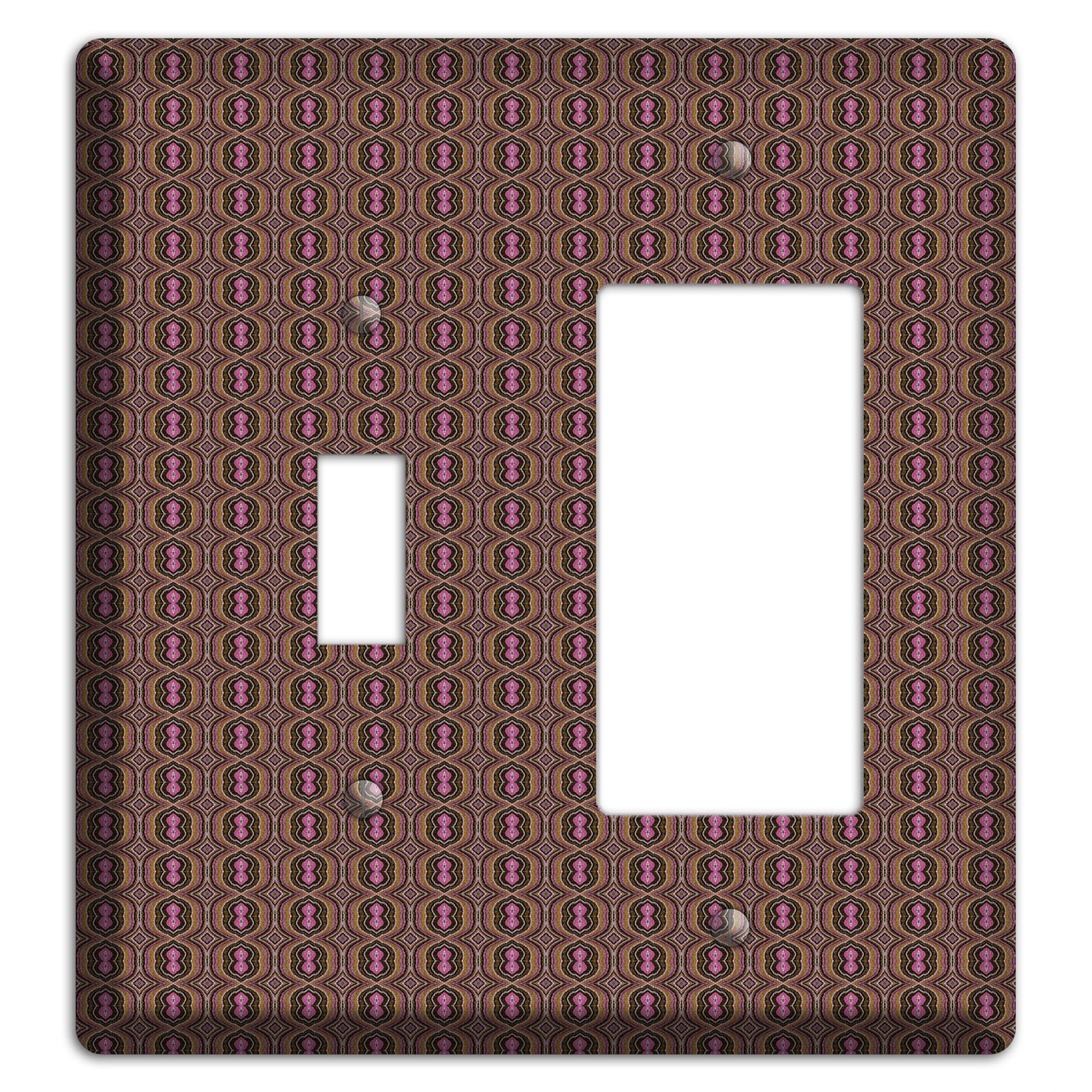 Brown Tapestry Toggle / Rocker Wallplate