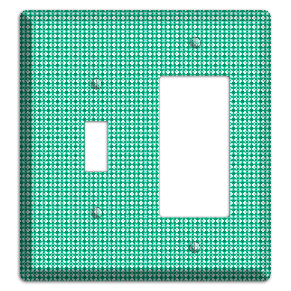Jade Multi Tiled Geometric Toggle / Rocker Wallplate