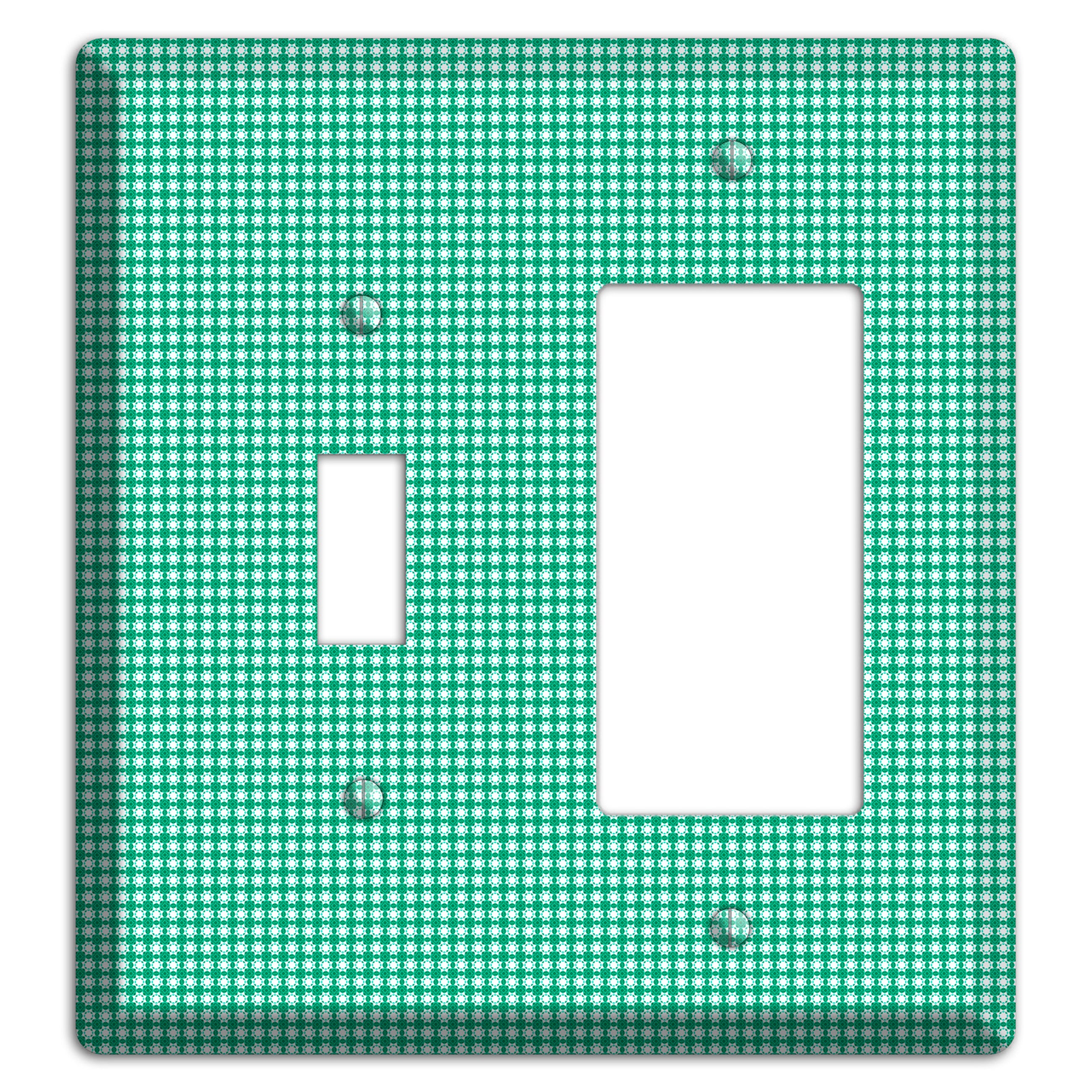 Jade Multi Tiled Geometric Toggle / Rocker Wallplate