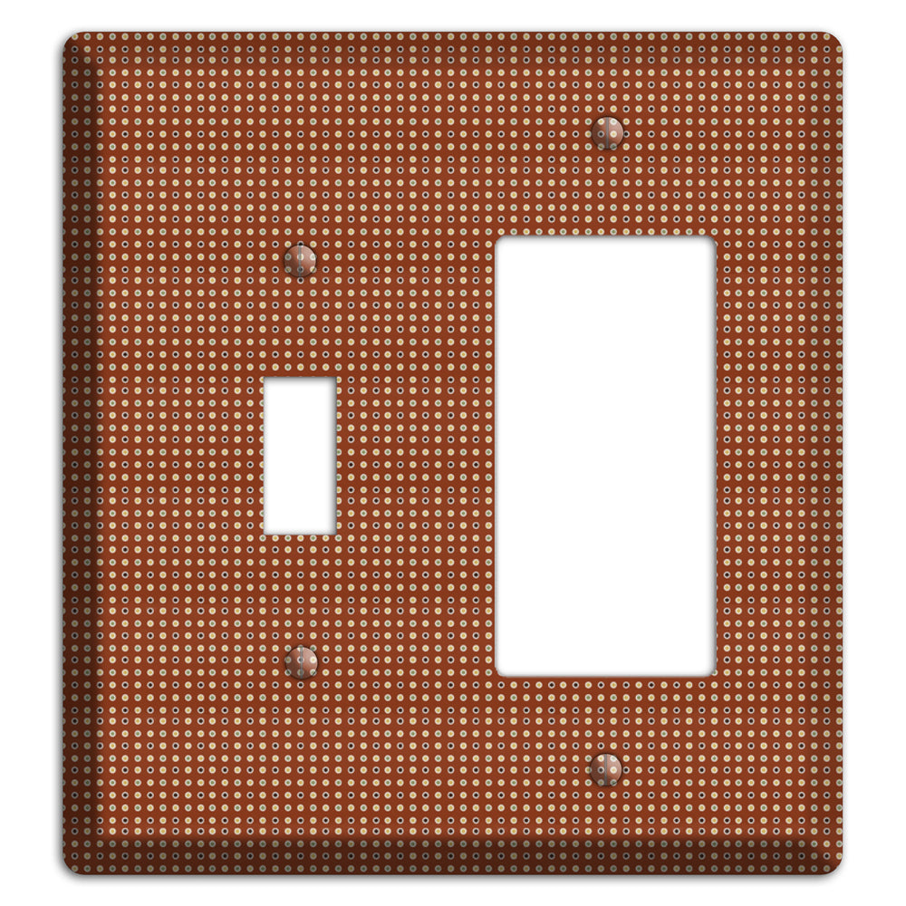 Maroon Weave Toggle / Rocker Wallplate