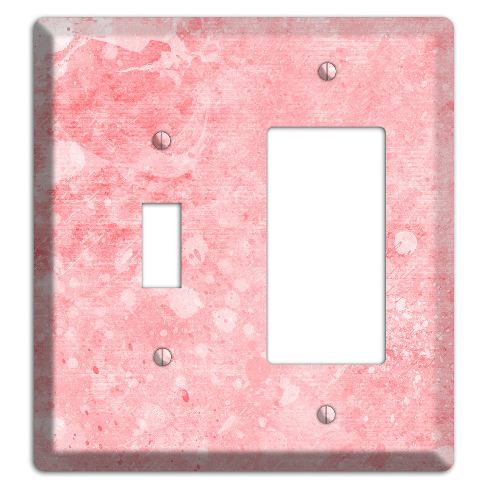 Rose Fog Soft Coral Toggle / Rocker Wallplate